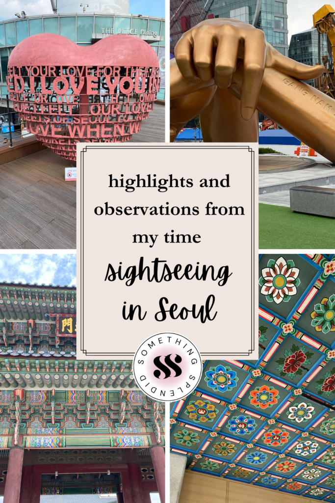 four snapshots of Seoul sites with text "highlights and observations from my time sightseeing in Seoul"l
6 national parks to wander in wonder
18 notable parks in the Midwest
sightseeing in Seoul
visiting Mammoth Cave National Park